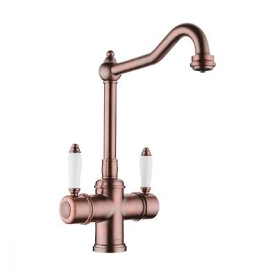 Смеситель Omoikiri Tottori-AC 4994008 для кухонной мойки, античная медь