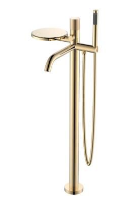 Смеситель Boheme Stick 129-GG напольный для ванны, золото, золото diamond