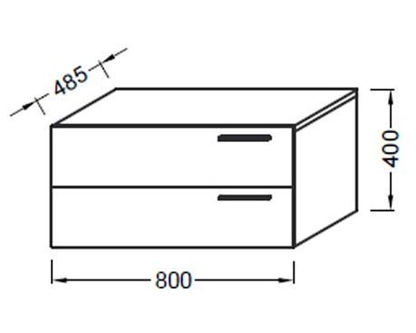 Тумба Jacob Delafon Stillness 80 черное дерево