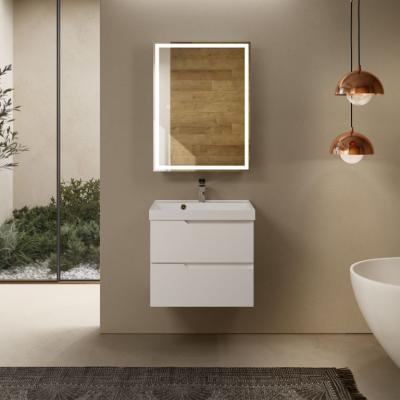 Тумба под умывальник подвесная AQUAme "S3" AQM900360WH 60 см., цвет белый глянец.