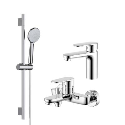 Комплект смесителей Aquatek AQ1830CR НИКА SET 3 в 1, хром