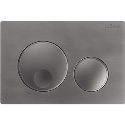 Кнопка смыва Cezares Relax RELAX-BTN-GM для инсталляции, оружейная сталь матовый
