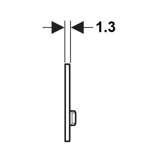Кнопка смыва Geberit Sigma 50 115.671.DW.2 черная