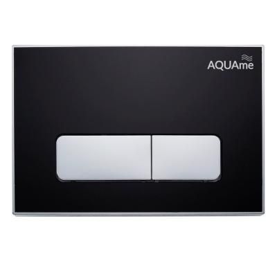 Панель смыва акриловая AQUAme AQM4104B, черный