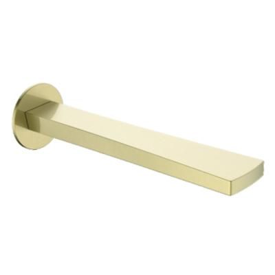 Излив монолитный встраиваемый Raglo для ванны и душа 24 см латунь, сатин золотой (R473.61.03)