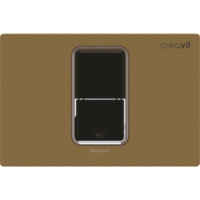 Кнопка смыва Creavit FP8001.04 для инсталляции, сенсорная, питание от сети, золотой матовый