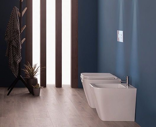 Чаша для приставного унитаза Globo Stone ST004.BI белый