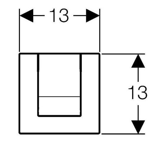 Ручной пневмопривод смыва  Geberit HyTouch Tango 116.014.21.1 для писсуара
