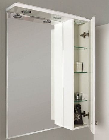 Зеркальный шкаф Aquaton Лиана 60 R белый (1A162702LL01R)