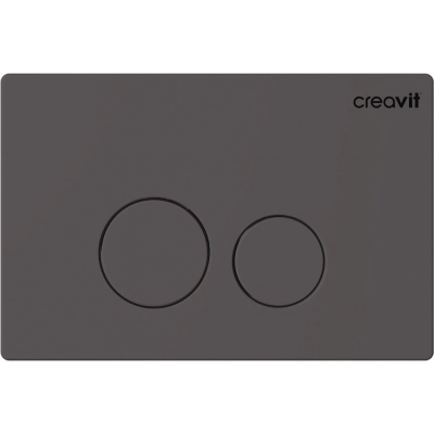 Кнопка смыва Creavit Terra GP9002.04 для инсталляции, антрацит матовый