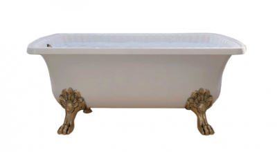Ванна акриловая Migliori Olivia ML.OLV-40.105.BR 174х83 белая, на лапах "MIGLIORE" бронза