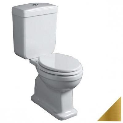 Унитаз-компакт Simas Londra LO931bi горизонтальный выпуск, белый/золото