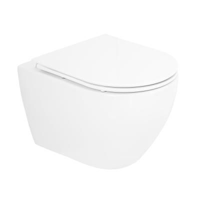 Унитаз подвесной Cezares Stylus-Tor CZR-6601-TH-TOR с сиденьем soft close Cezares CZR-870-SC белый