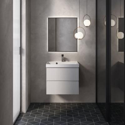 Тумба под умывальник подвесная AQUAme "S1" AQM900160WH  60 см., цвет белый глянец.