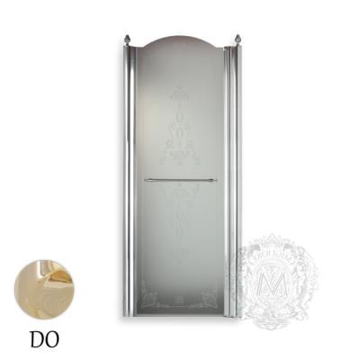 Душевая дверь Migliore Diadema 22714 80xH203 см, DX стекло прозрачное/декор, золото