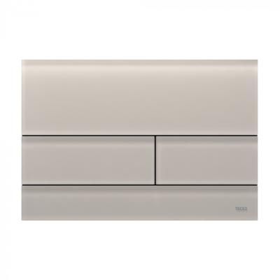 Кнопка смыва Tece Square II 9240827 стекло песочно-бежевое сатинированное