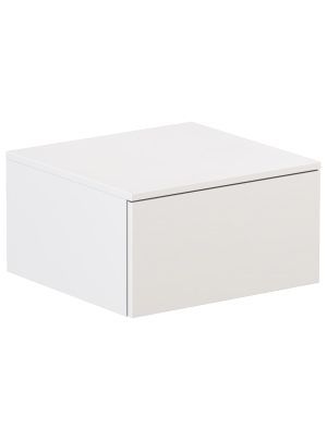 Тумба Velvex подвесная Unit 50, выс. 27, выдв. ящик, белый матовый (tp.UNI.50.1Y белый матовый)