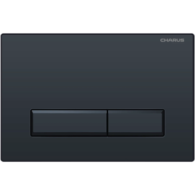 Кнопка смыва Charus Raiden FP.321.DW.01 для инсталляции, черный матовый