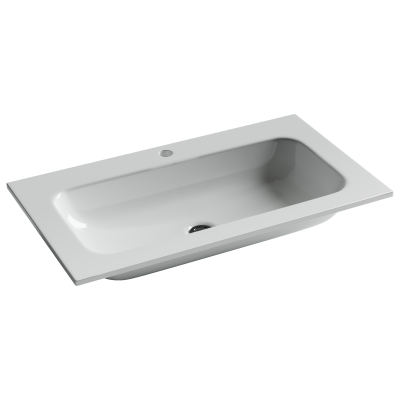 Раковина накладная Grace прямоугольная, с отверстием под смеситель, 810*457*137 мм, цвет белый