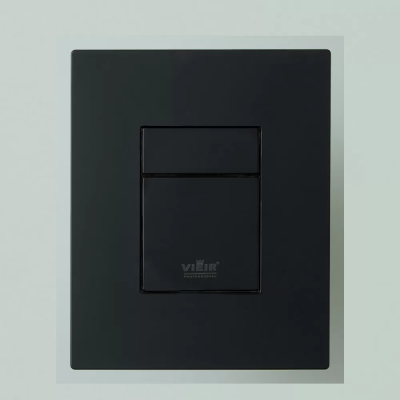 Кнопка смыва для инсталляции Vieir VRQ67-5C механическая черная -квадратные клавиши