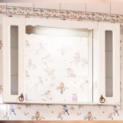 Зеркало с двумя шкафчиками Бриклаер КАНТРИ 105SS, бежевый дуб прованс