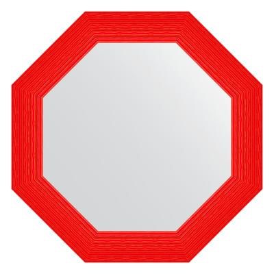 Зеркало Evoform Octagon BY 7409 71x71 красная волна