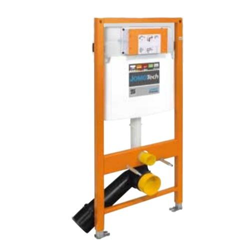 Система инсталляции Jomo Tech 174-91103000-00 с клавишей, для унитазов, черное матовое стекло