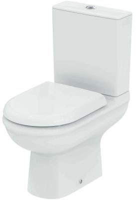 Унитаз-компакт напольный Ideal Standard Exacto Rimless 365х625х780 безободковый сиденье микролифт (R038201)