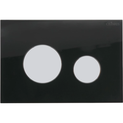 Кнопка смыва Cezares Lux LUX-GN-01-C для инсталляции, черный/хром