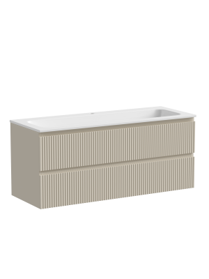 Тумба подвесная SANCOS Snob R 1195х445х500, c двумя ящиками оснащенными доводчиками, Beige Soft, SNR120CE