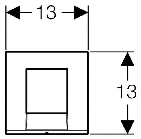 Ручной пневмопривод смыва Geberit HyTouch Bolero 116.012.11.1 для писсуара