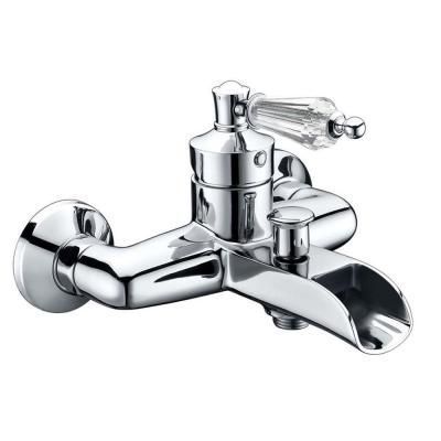 Смеситель Boheme Vogue 223-SW для ванны с душем, хром, ручка с прозрачным Swarovski