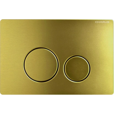 Кнопка смыва Charus Robusto FP.330.BG.05 для инсталляции, светлое золото матовый