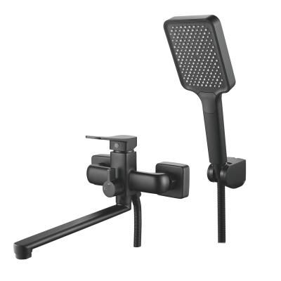 Смеситель для ванны однорычажный  Shevanik S9902H, Черный