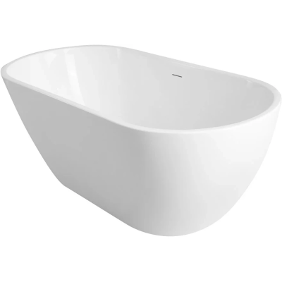 Акриловая ванна Art&amp;Max Latina AM-LATINA-1600-730 160x73 см, отдельностоящая, белый