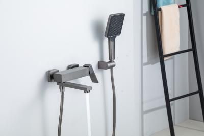 Смеситель для ванны Frap F3291-9, оружейная сталь