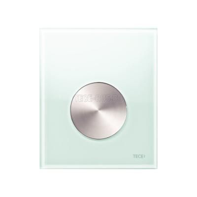 Кнопка смыва Tece Ambia Urinal 9242662 стекло зеленое, клавиша нержавеющая сталь