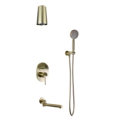 Душевая система встраиваемая Bronze de Luxe SCANDI 14582-501BR, бронза