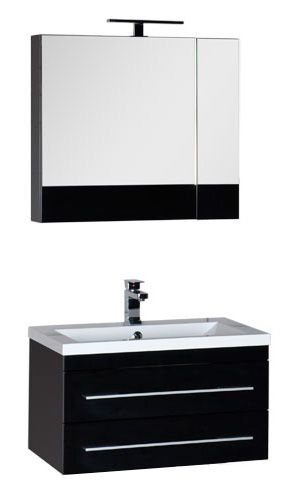 Тумба под раковину Aquanet Нота 00171490 75 черный