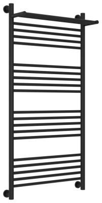 Полотенцесушитель водяной Сунержа Богема+ с 1 полкой 31-0223-1260 1200x600 черный матовый