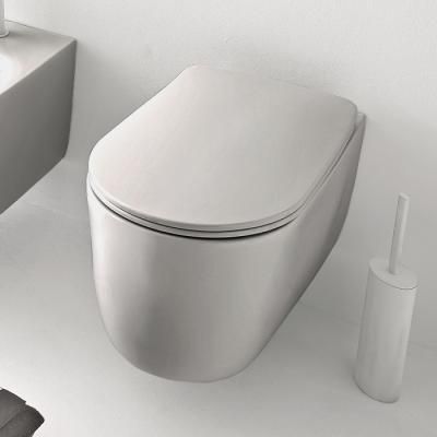 Чаша для подвесного унитаза Kerasan Nolita 531459 серый матовый