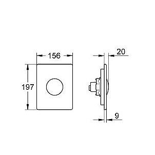 Кнопка смыва Grohe Skate 38672SD0 нержавеющая сталь