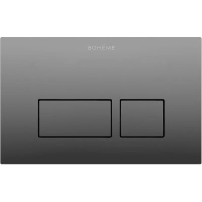 Кнопка смыва Boheme 664-SGM для инсталляции, графит глянец