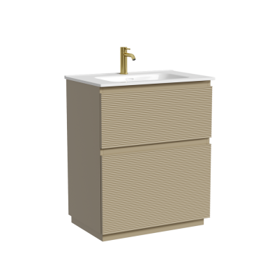 Тумба напольная SANCOS Folk Floor 690х445х850, c двумя ящиками оснащенными доводчиками, Капучино, FL70FCP