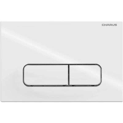Кнопка смыва Charus Elegia FP.320.11.01 для инсталляции, белый глянец