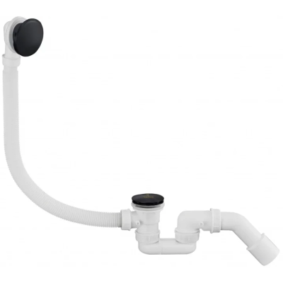 Слив-перелив для ванны AltroBagno Beni aggiuntivi AltroBagnoBD070302MB автомат, черный матовый