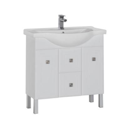 Тумба под раковину Aquanet Стайл 00181502 85 белая, 2 дверцы, 2 ящика