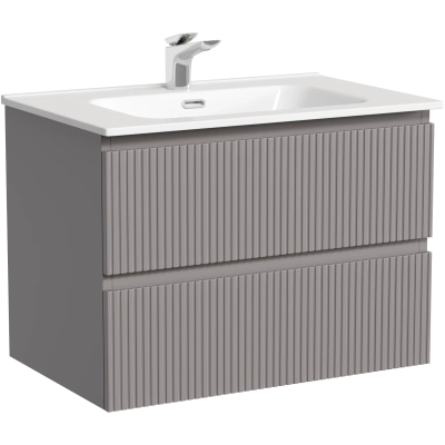 Тумба под раковину Sancos Snob T SNT70SM 69 см, подвесная, серый матовый