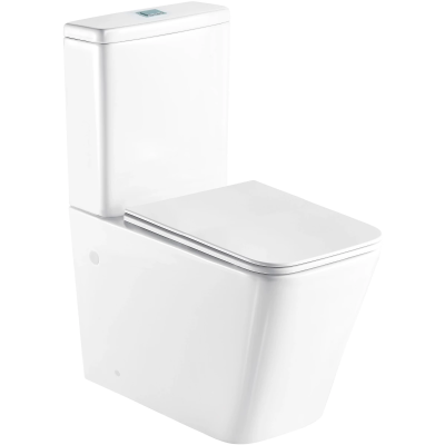 Унитаз-компакт WeltWasser Gelbach 001 XL GL-WT безободковый, с сиденьем микролифт, белый