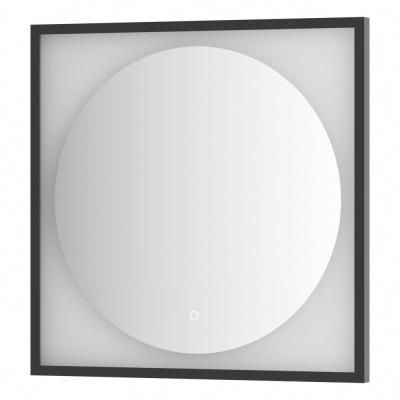 Зеркало с LED-подсветкой настенное Defesto Eclipse DF 2232S 70x70 черный